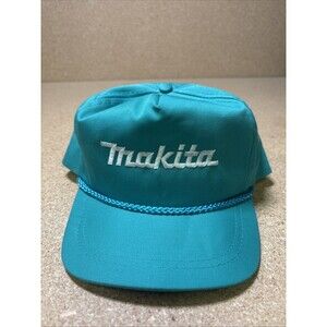 Vintage Makita Outdoor Equipment Hat Green Snap Back Embroidered